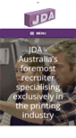 Mobile Screenshot of jdaprintrecruit.com.au