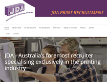 Tablet Screenshot of jdaprintrecruit.com.au